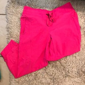 Neon pink work out capri - worn once- activewear